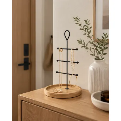 Metal jewelry display racks