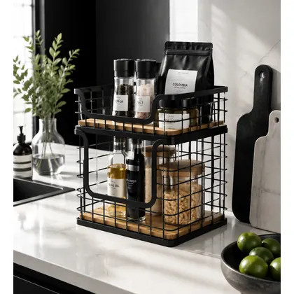 Metal kitchen organizer manufactured by Sunrise