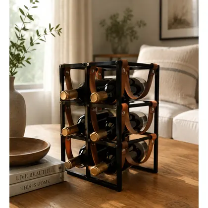 Metal wine rack manufactured by Sunrise